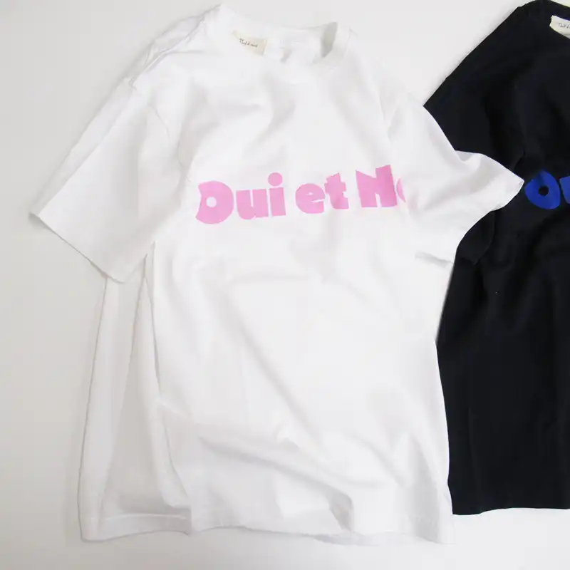 Vent d'ouest  半袖プリントTシャツ ”Oui  et  Non" OW11 【日本製】